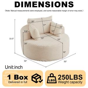 【並行輸入品】 50 inch Corduro...の詳細画像3