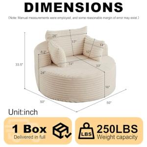 【並行輸入品】 50 inch Corduro...の詳細画像4