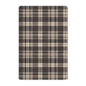 【並行輸入品】 VEKELEE Brown Buffalo Plaid Fitted Crib Sheet for Boys and Girls