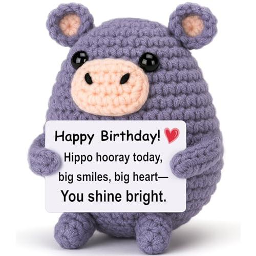 【並行輸入品】Weming 誕生日プレゼント 6~12歳   ミニかぎ針編み カバ ぬいぐるみ ポジ...