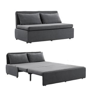 【並行輸入品】BALUS 幅61インチ クイーンサイズ 引き出し式ソファベッド スリーパーソファ 引き出し式ベッド付き、2イン1コンバーチブル折