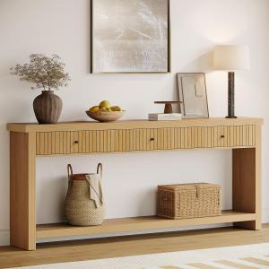 【並行輸入品】 Tribesigns 70.9 inch Extra Long Entryway Table with 3 Drawers, S
