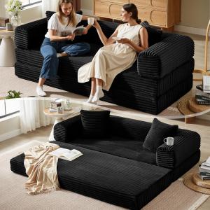 【並行輸入品】 KOPSEE Boneless Couch Versatile Couches for Living Room No Insta