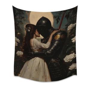 【並行輸入品】 Retro Medieval Fantasy Love Aesthetic Tapestry Dark Moody Victor