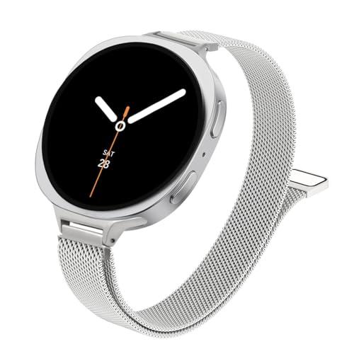 【並行輸入品】Samsung Galaxy Watch 8用スリムミラネーゼメタルバンド 40mm ...