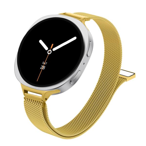 【並行輸入品】Samsung Galaxy Watch 8用スリムミラネーゼメタルバンド 40mm ...