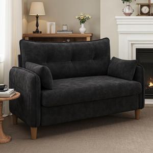 【並行輸入品】TROMIRY 50インチ ミニラブシートソファ 小さなスペース用 | タフテッドラブシートソファ 寝室とアパート用 | スモール