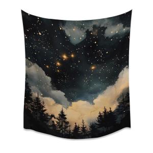 【並行輸入品】 BZWAPQ Gothic Vintage Celestial Art Tapestry Fantasy Astrology A