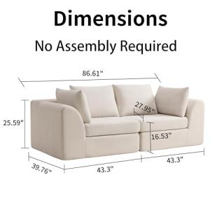 【並行輸入品】リビングルーム用ラブシートソファ...の詳細画像4