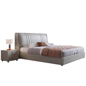 【並行輸入品】 HONGYISHI Modern Gray Full Size Storage Platform Bed Frame with