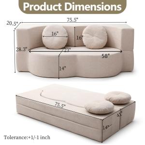 【並行輸入品】 2 In 1 Futon So...の詳細画像3