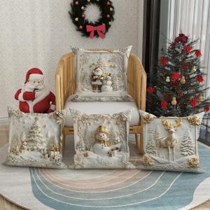 【並行輸入品】豪華なクリスマステーマのクッショ...の詳細画像3