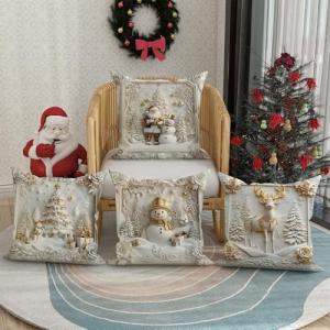 【並行輸入品】豪華なクリスマステーマのクッショ...の詳細画像4