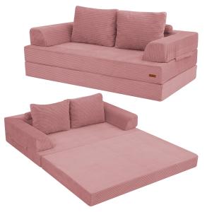 【並行輸入品】COMAX (コマックス) 布団ソファベッド コンバーチブル折りたたみソファベッド 骨なしソファ ラブシートコーデュロイ 枕付き