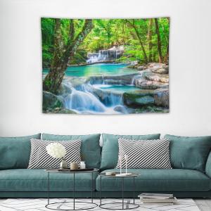 【並行輸入品】 VUMIVI Forest Waterfall Tapestry Spring Summer Nature Landscape