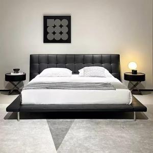 【並行輸入品】 DLCQIJI Modern Minimalist Full Size Genuine Leather Bed Upholste