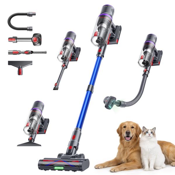 【並行輸入品】 SMOTURE Cordless Vacuum Cleaner, 650W 55KP...