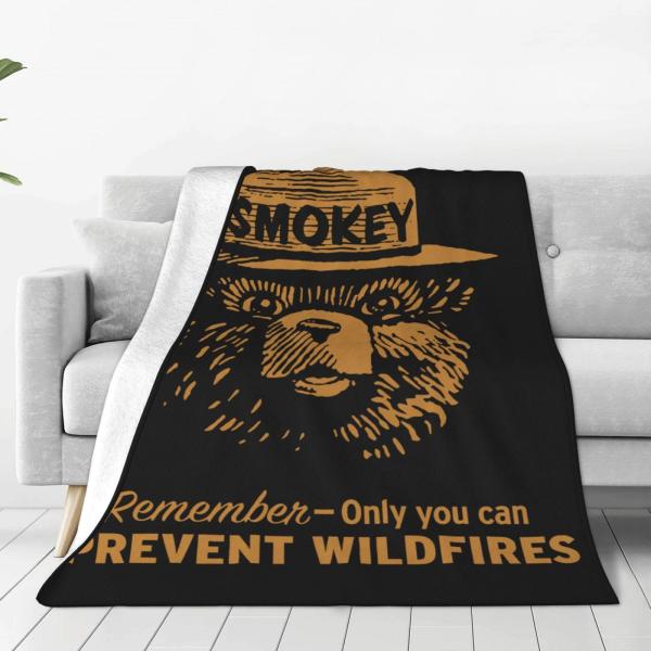 【並行輸入品】 Smokey The Bear Blanket Flannel Blankets f...