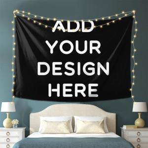 【並行輸入品】 OHORTEB Custom Tapestry with Photo, Personalized Image Text Back