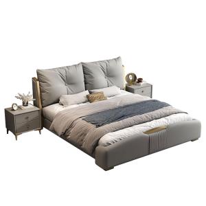 【並行輸入品】 DLCQIJI Modern Queen Size Upholstered Platform Bed Frame Thick P