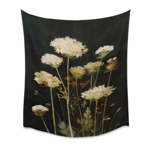 【並行輸入品】 Rustic Farmhouse Wildflowers Vintage Moody Art Tapestry Gothic B