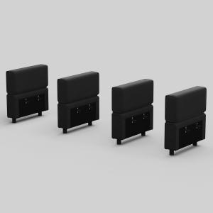 【並行輸入品】 Belffin Modular Sectional Sofa Armrest Backrest Module for Secti