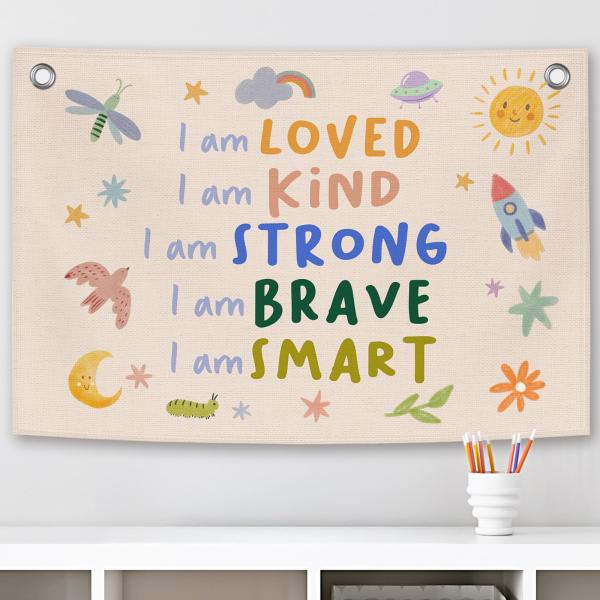 【並行輸入品】 Dimurela Nursery Classroom Kids Banner Can...
