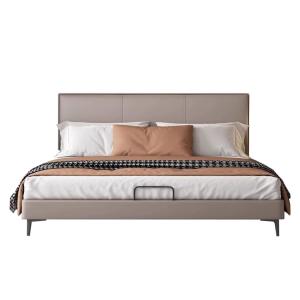 【並行輸入品】 DLCQIJI Modern Minimalist Genuine Leather Bed Upholstered Platfo