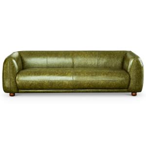 【並行輸入品】 Luxury Italian Leather Sofa
