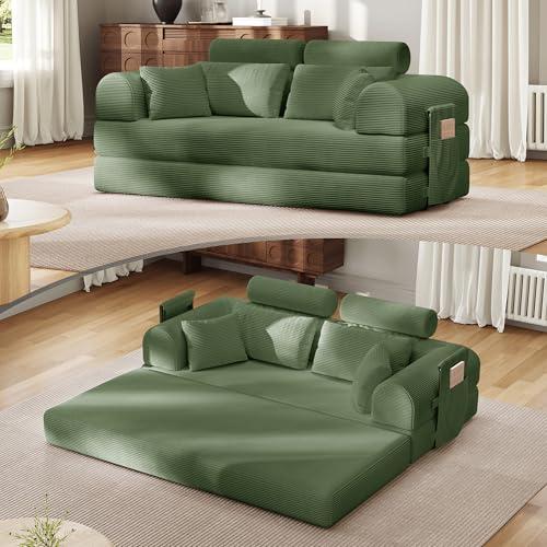 【並行輸入品】 Upgrade High Backrest Design Sofa Bed with...