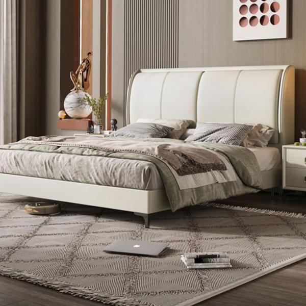 【並行輸入品】 HONGYISHI White Modern Queen Size Genuine ...