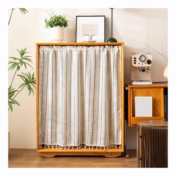 【並行輸入品】 YANGAFJDUA Bohemian Cabinet Curtains for S...