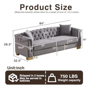 【並行輸入品】 84 inch Velvet ...の詳細画像4