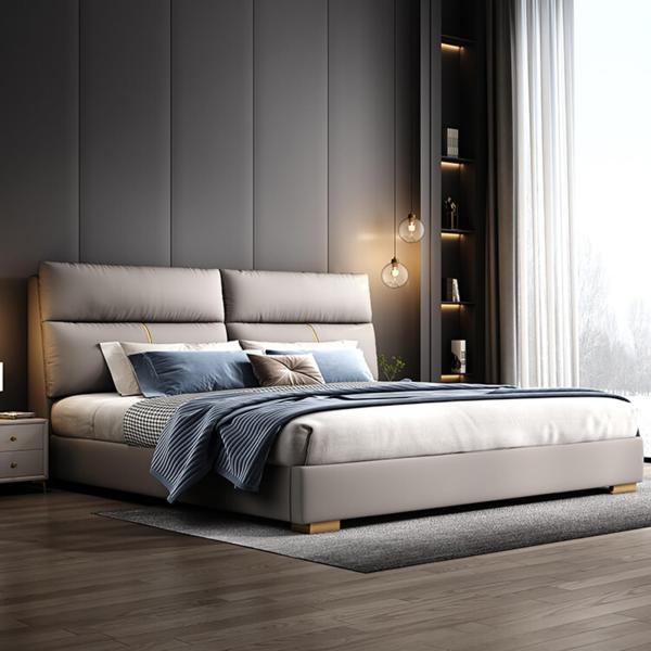 【並行輸入品】 LSIGHTUS Minimalist Queen Size Genuine Lea...