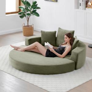 【並行輸入品】 LIANGFU Folding Sofa Bed，Circular Convertible Sofa Bed Multi Fun
