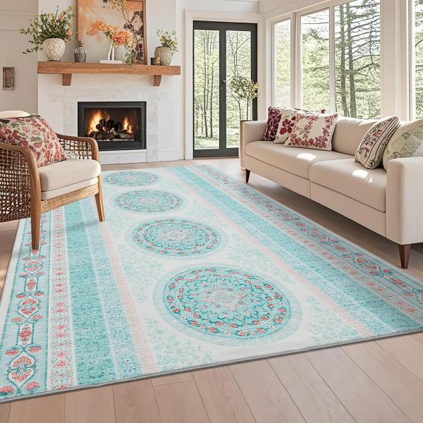 【並行輸入品】 GAOMON Vintage Oriental Rug 5x7 Washable R...