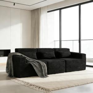 【並行輸入品】 Cloud Modular Sectional Couch,Sectional Sofa with Deep Seat, Sof