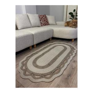 【並行輸入品】 Jute Rug Oval B...の詳細画像1