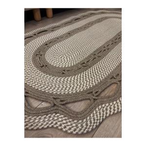 【並行輸入品】 Jute Rug Oval B...の詳細画像3