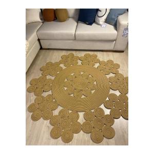 【並行輸入品】 Round Jute Rug 1...の商品画像