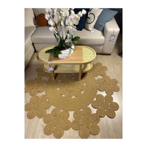 【並行輸入品】 Round Jute Rug ...の詳細画像4