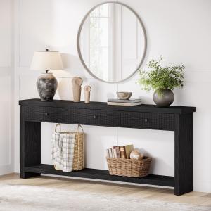 【並行輸入品】 Tribesigns Extra Long Console Table with 3 Drawers, 70.9 inches