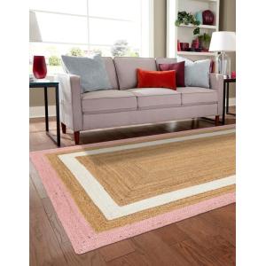 【並行輸入品】 DHARVA LOOM Handwoven Natural Fiber Pink | Handcrafted Natural J