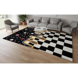 【並行輸入品】 Panama Rug Gallery Hand Tufted Area Rug New Zealand Wool Rugs Bl