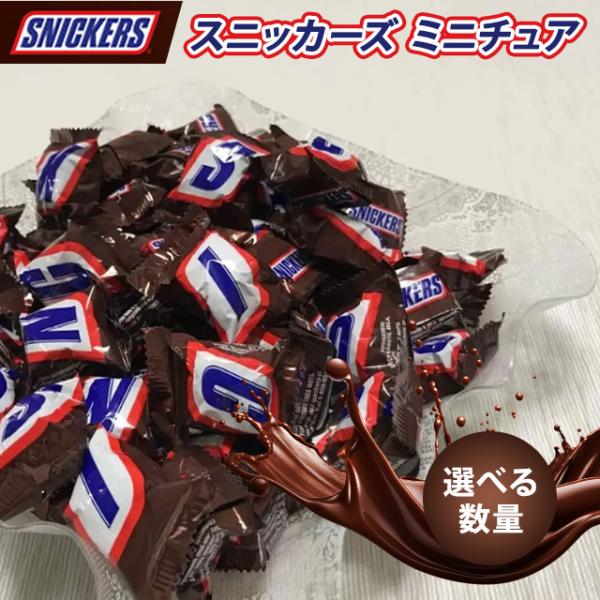 スニッカーズ ミニチュア 60個 540g ミニ 大袋 ひとくちサイズ 個包装 チョコレート チョコ...