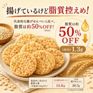 天乃屋 もち麦おせんべい 84枚 お菓子 おや...の詳細画像2