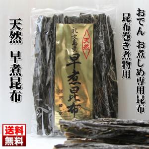 天然早煮昆布(90g入) 送料無料 煮物昆布 おでん 昆布巻 利尻昆布 だし昆布 だし用 コンブ 昆...