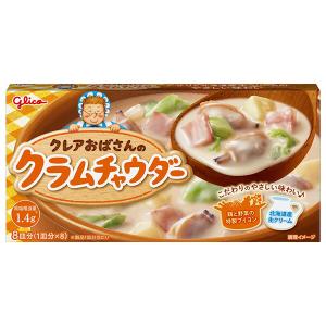 江崎グリコ クレアおばさんのクラムチャウダー 140g×10個入｜ 送料無料