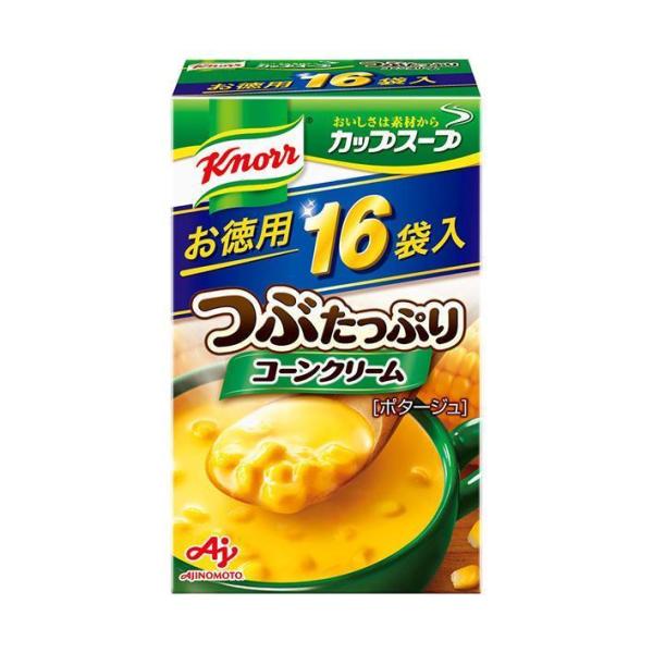 味の素 クノールカップスープ つぶたっぷりコーンクリーム (16.1g×16袋)×3個入×(2ケース...