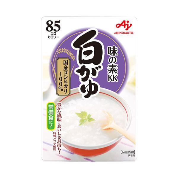 味の素 味の素KKおかゆ 白がゆ 250gパウチ×27(9×3)袋入｜ 送料無料